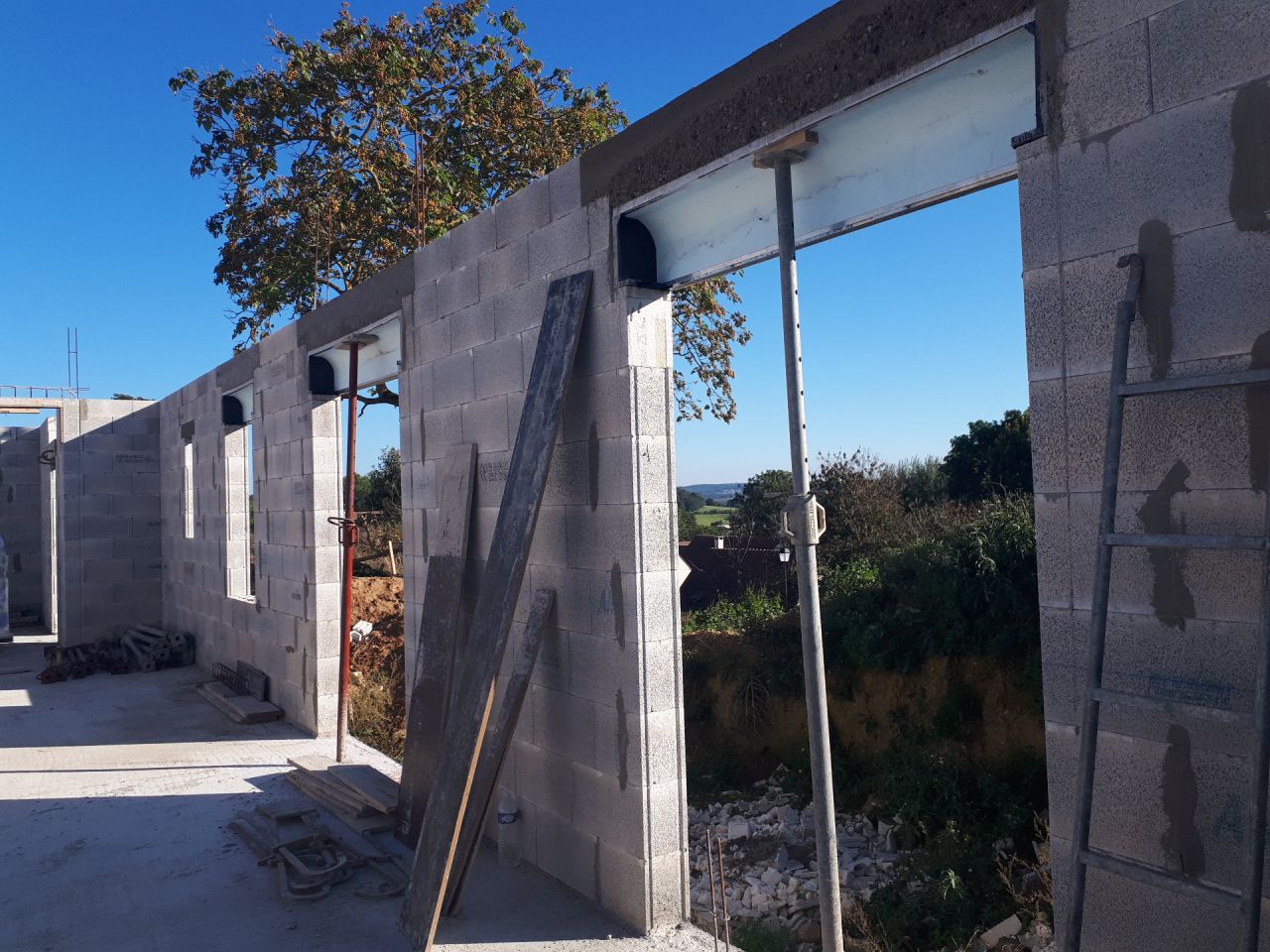 Mur RDC  côté jardin