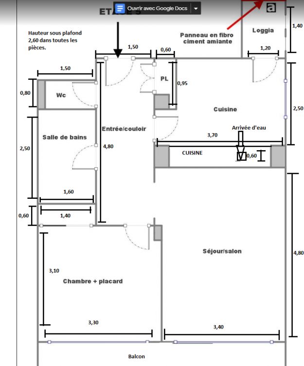 Plan appartement