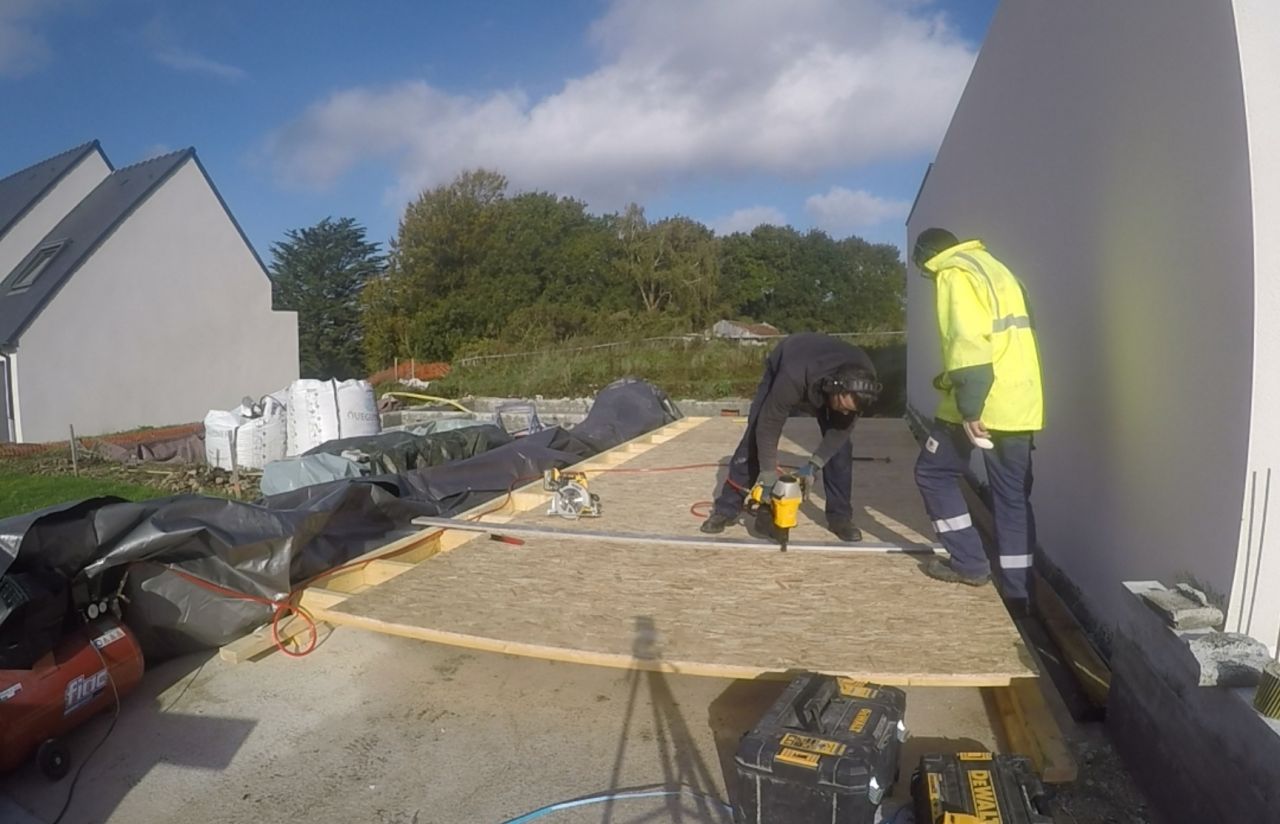 Fixation dalle OSB contreventement