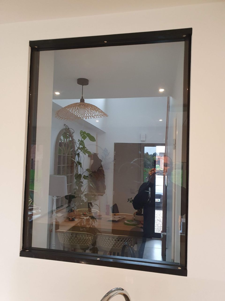 Pose du verre 6 mm