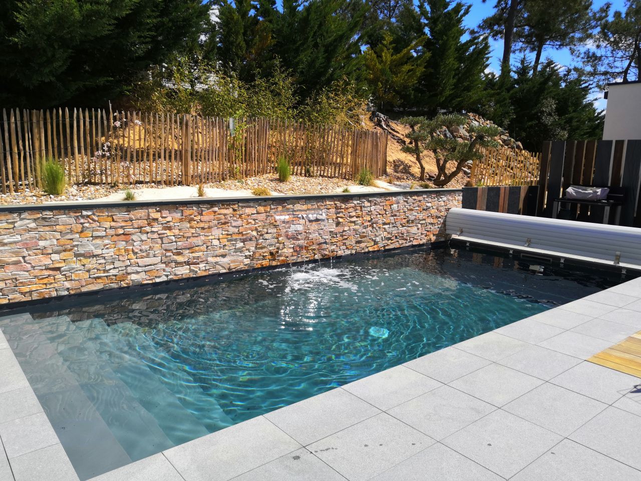 Piscine liner gris anthracite