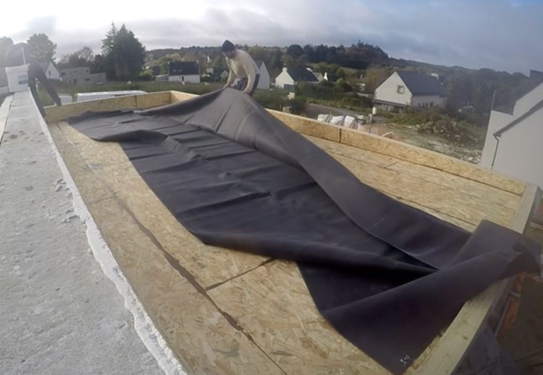 Pose de l'EPDM