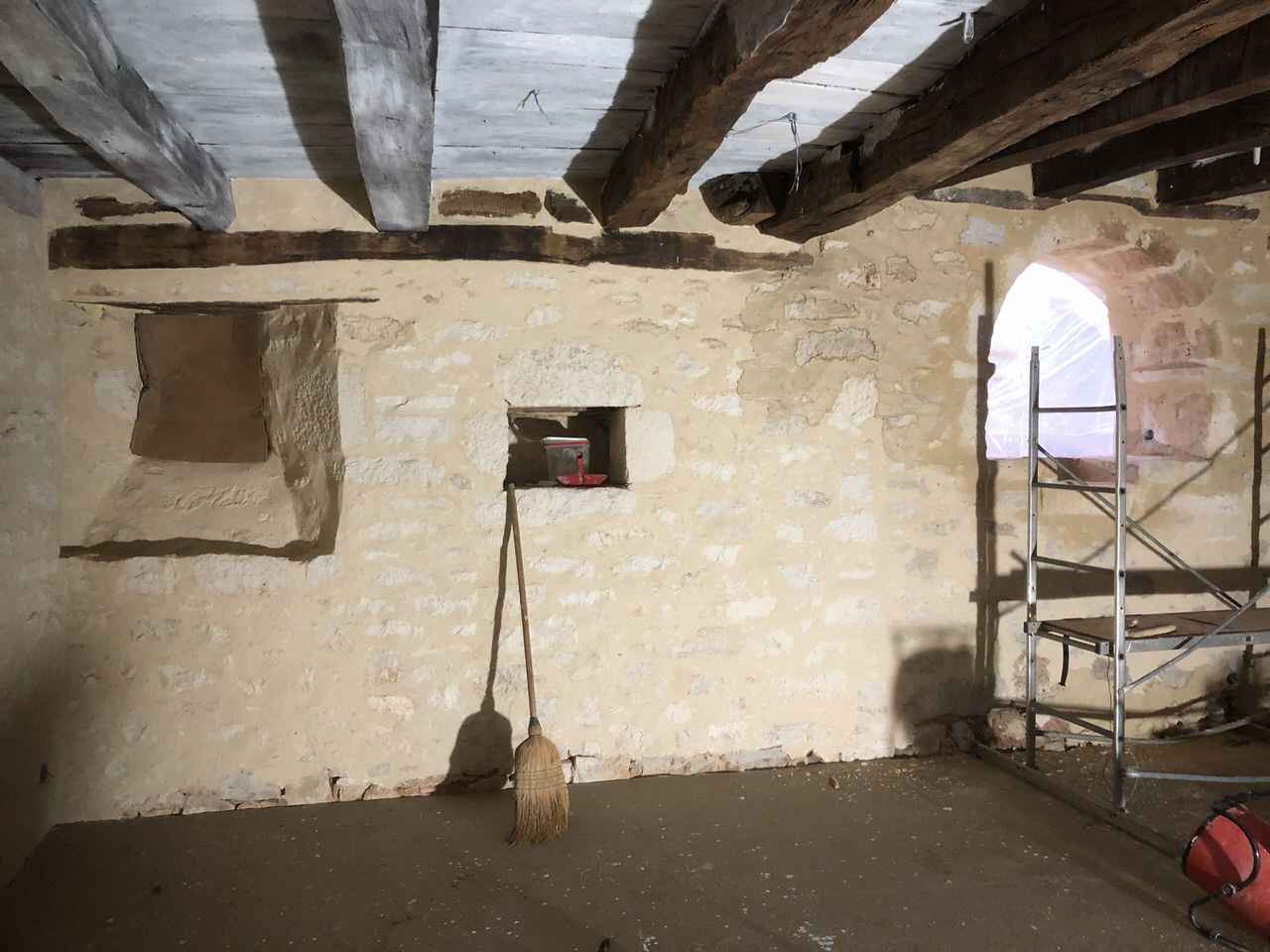 Chaulage des poutres