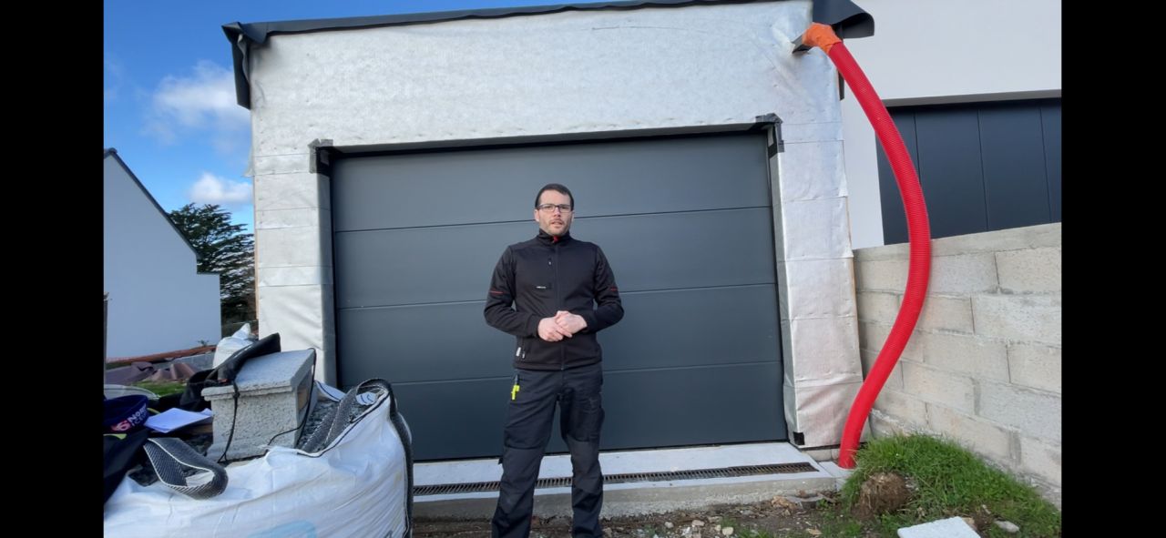 Porte de garage posé