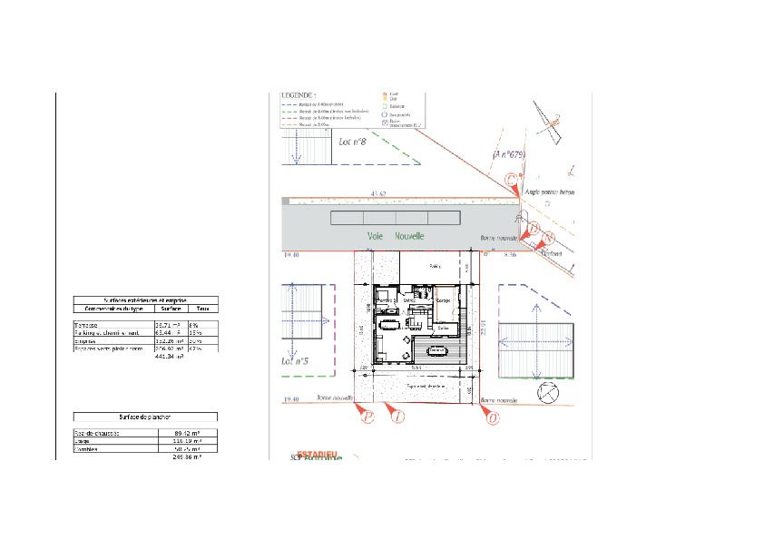 PLAN DE MASSE ( EBAUCHE )