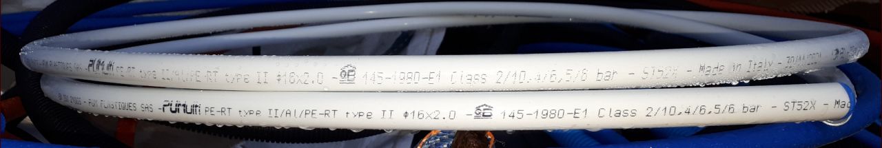Tuyaux MULTICOUCHE utilisé pour le chauffage au sol