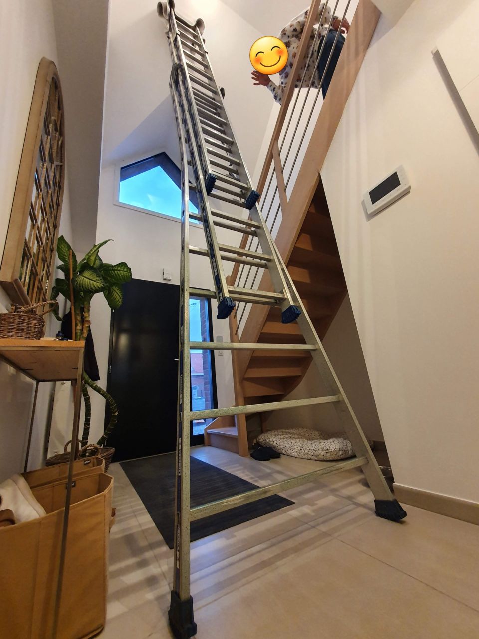 Location d'une échelle pro pour aller monter le luminaire à +6m