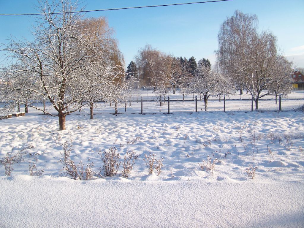 Vu de chez moi... Y a pas � dire c'est vraiment joli la neige...