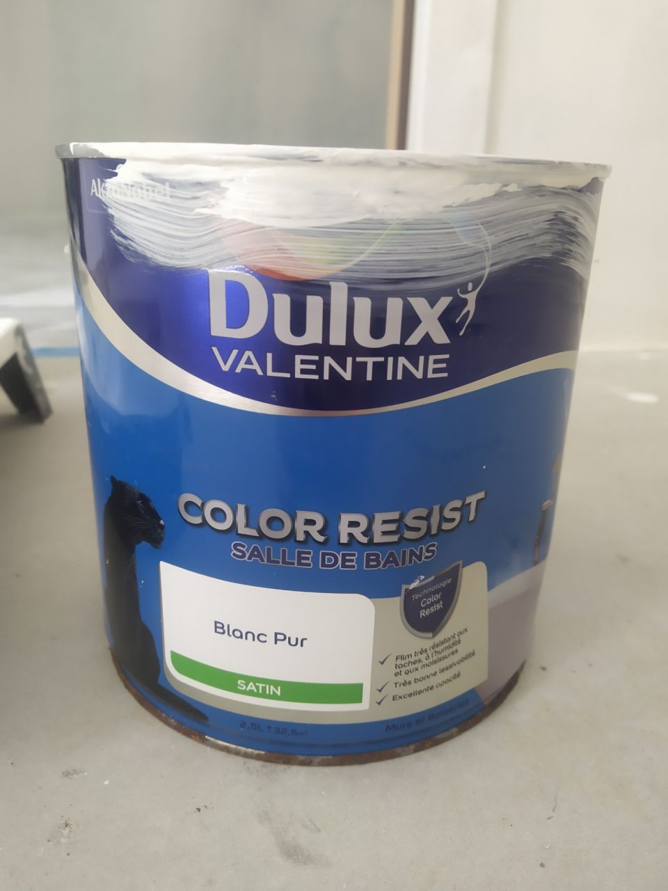 peinture de finition de chez Dulux Valentine pour toutes les pièces humides