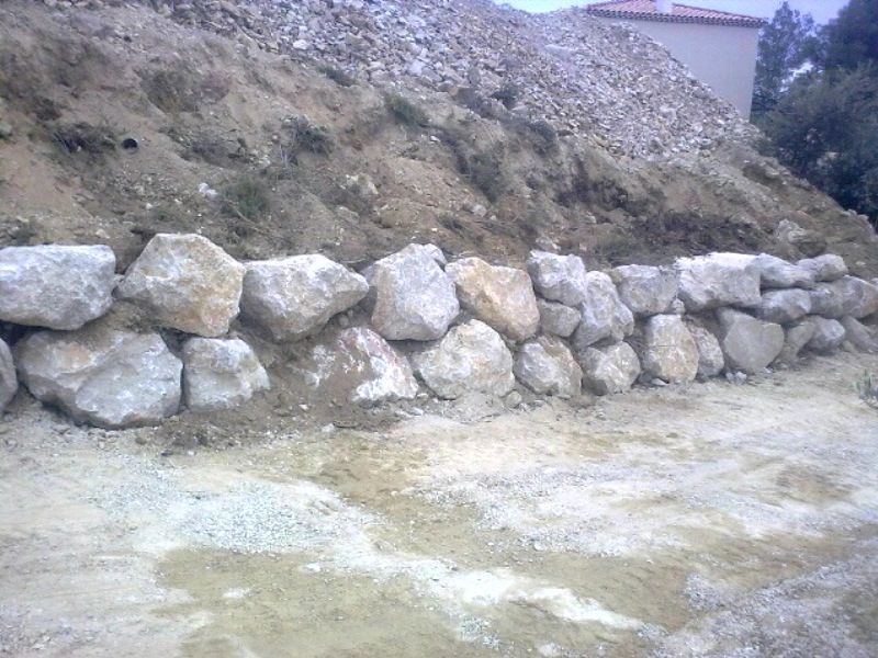 Mur d'enrochement