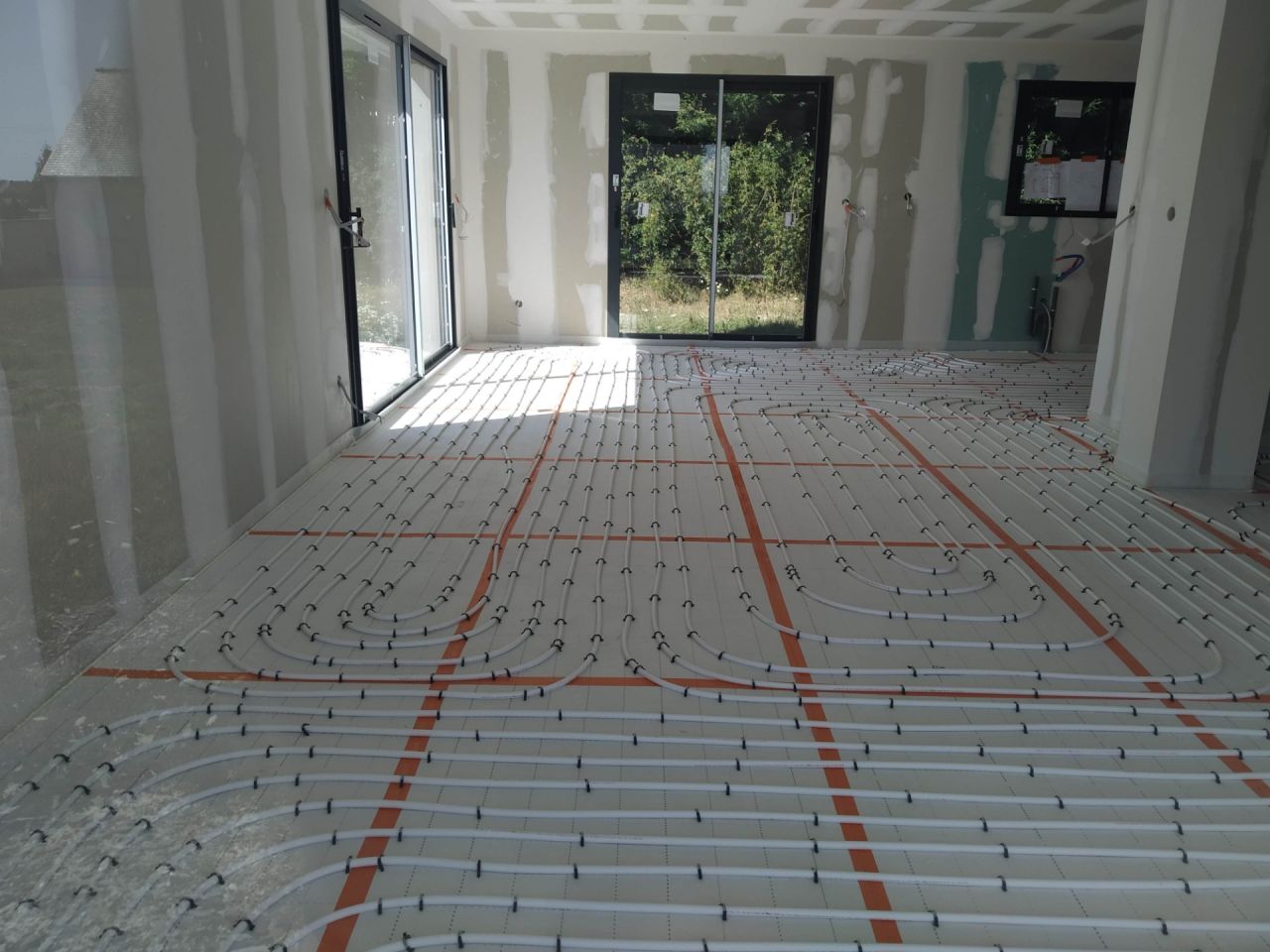 plancher chauffant installé
