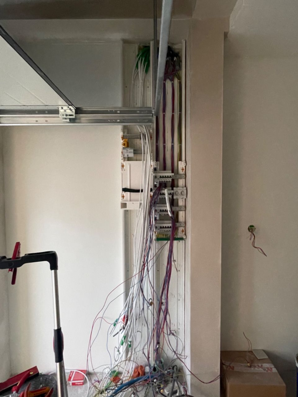 Début du tableau électrique