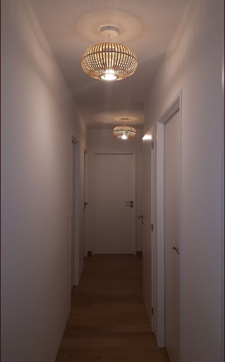 luminaires du couloir de l'étage