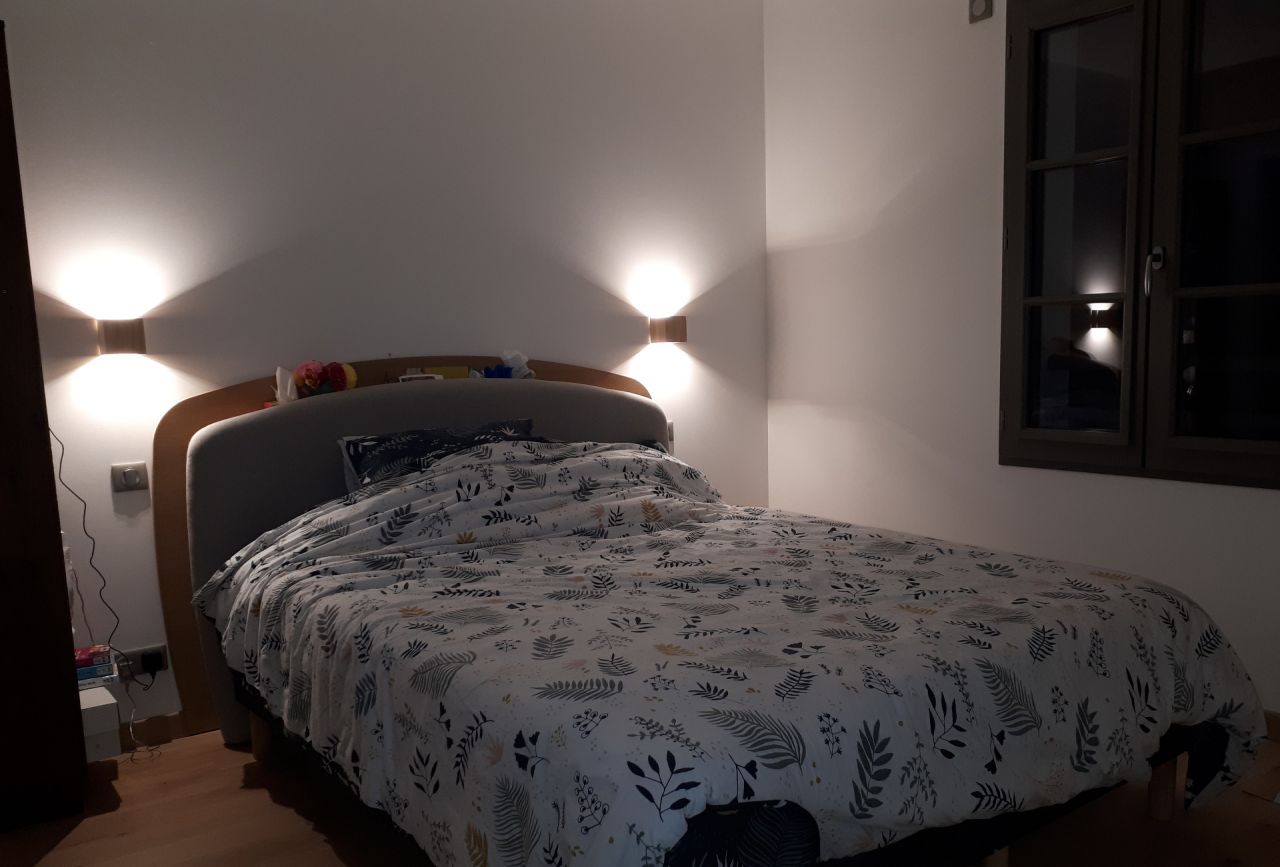 Luminaires de notre tête de lit