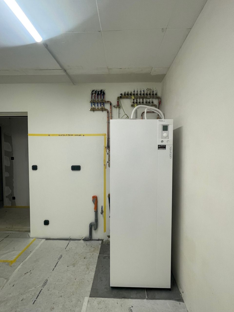 Pompe à chaleur dans le garage