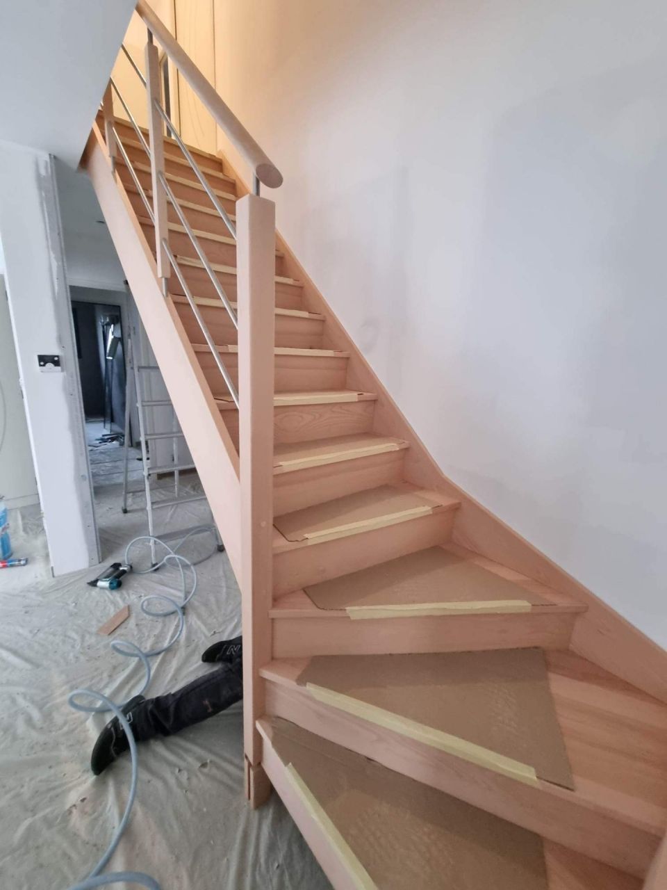 Pose de l'escalier