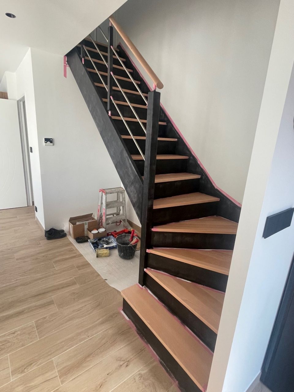 1ère couche de peinture noire