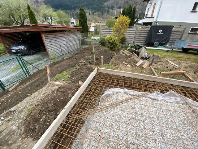Suppression terrasse bois et installation dalle béton