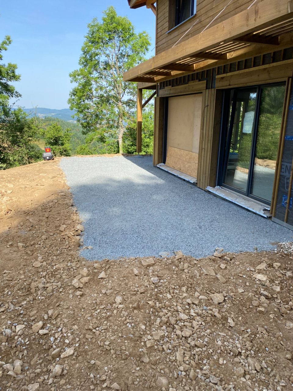 Terrasse en gravier