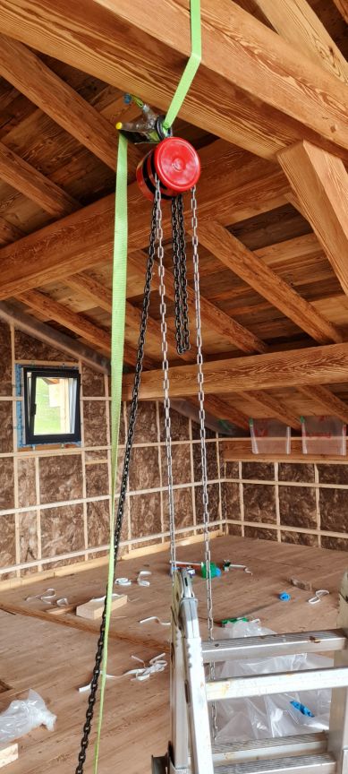 Installation du portique...