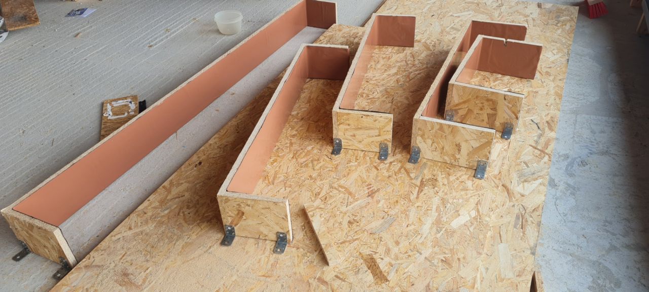 Réalisation des caissons de VR