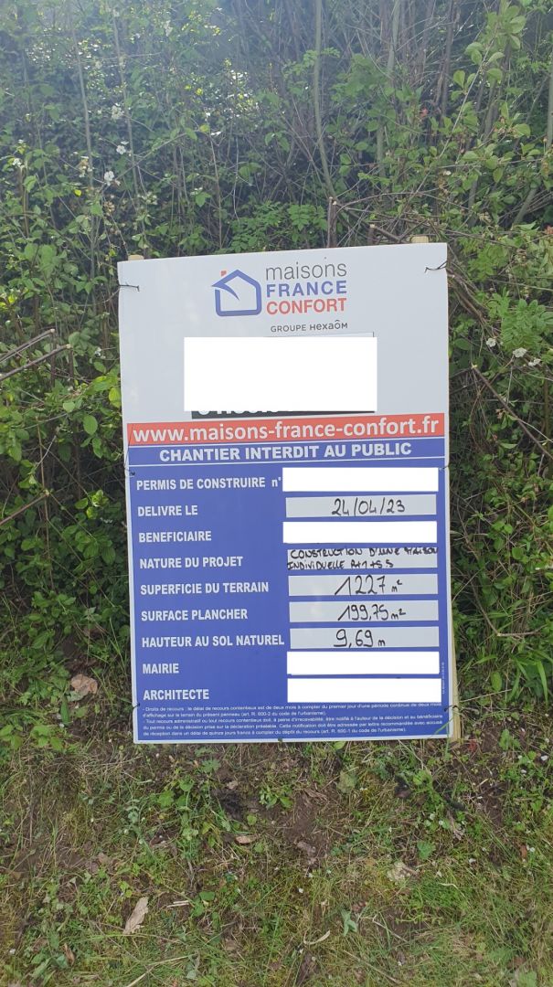 Permis pos sur le terrain