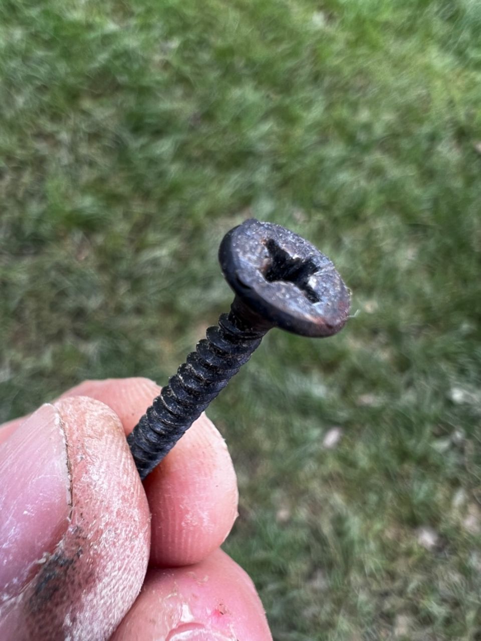 Vis Placo utilisées pour fixer la grille sur la façade. L?inox est cher ?