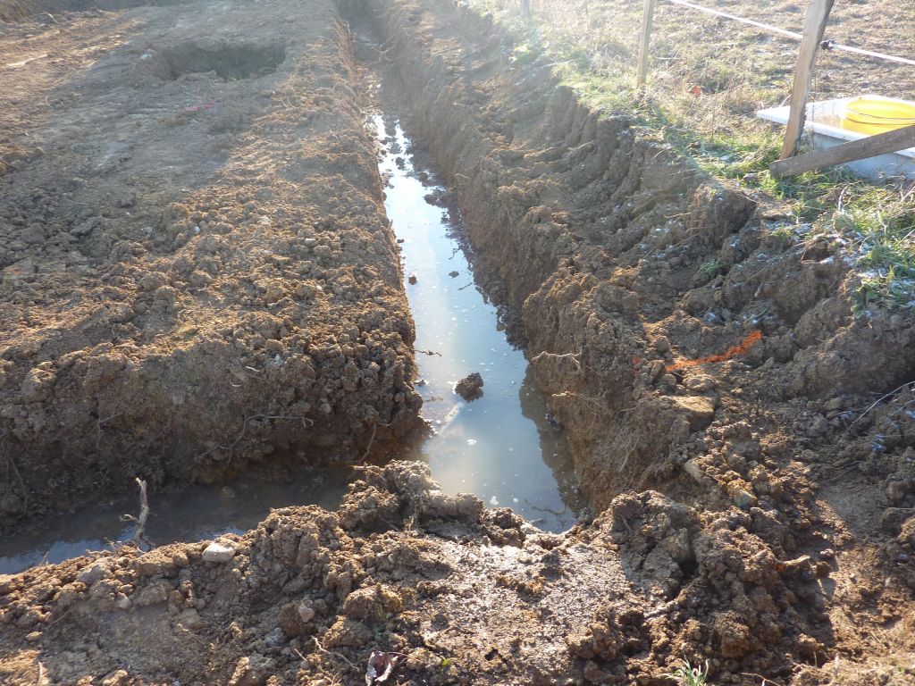 De l'eau dans les fouilles!