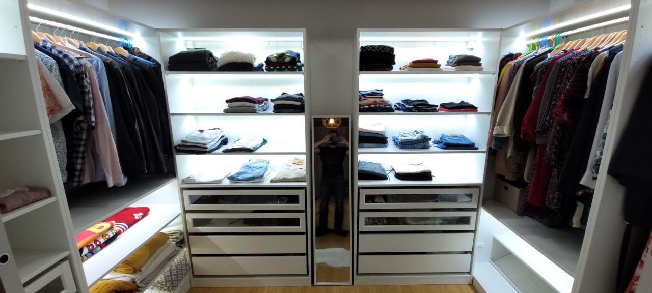 Notre nouveau dressing une fois remplie