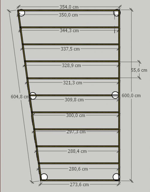 plancher de l'abris de jardin