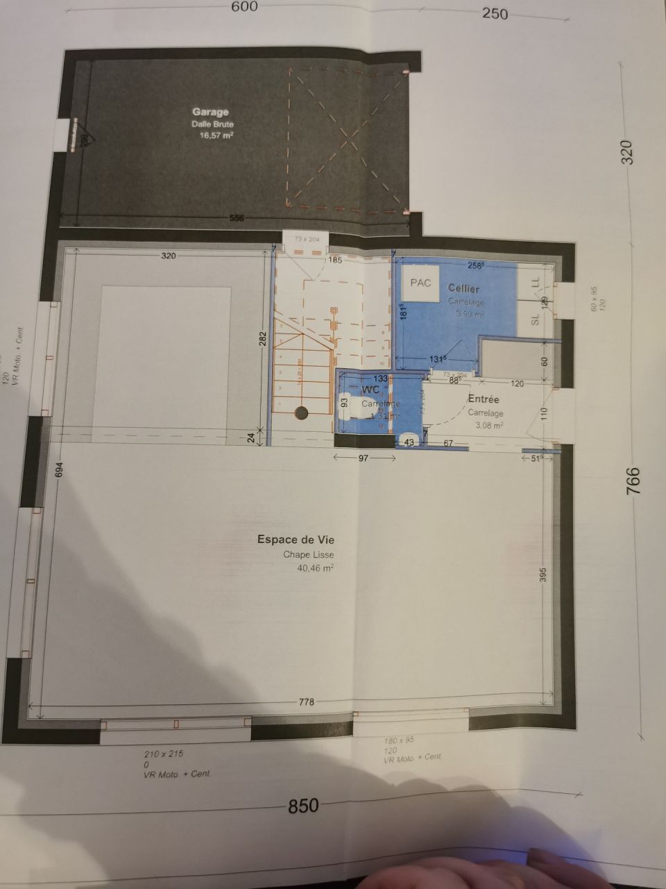 Plan de la maison RDC