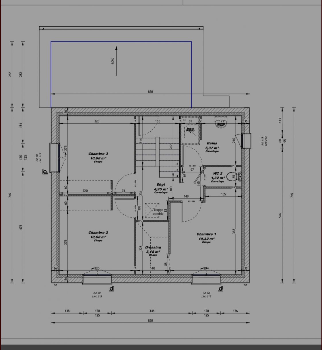 Plan 1er etage