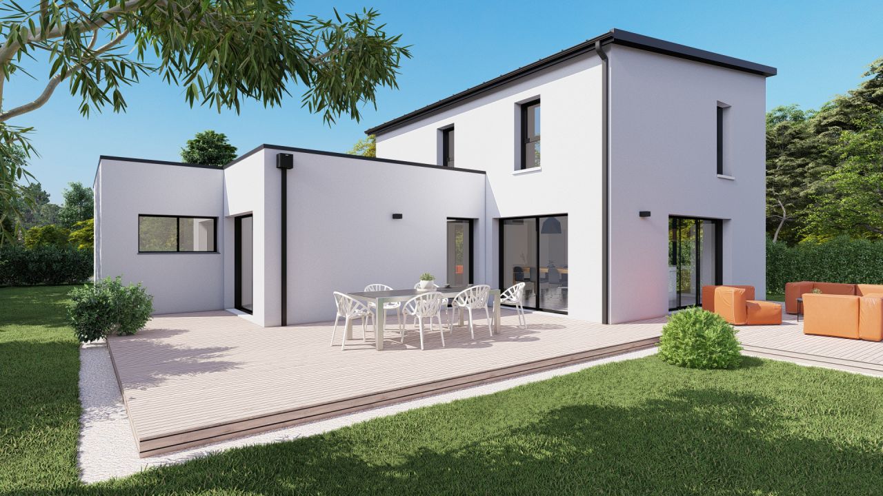 Vu de la maison côté jardin