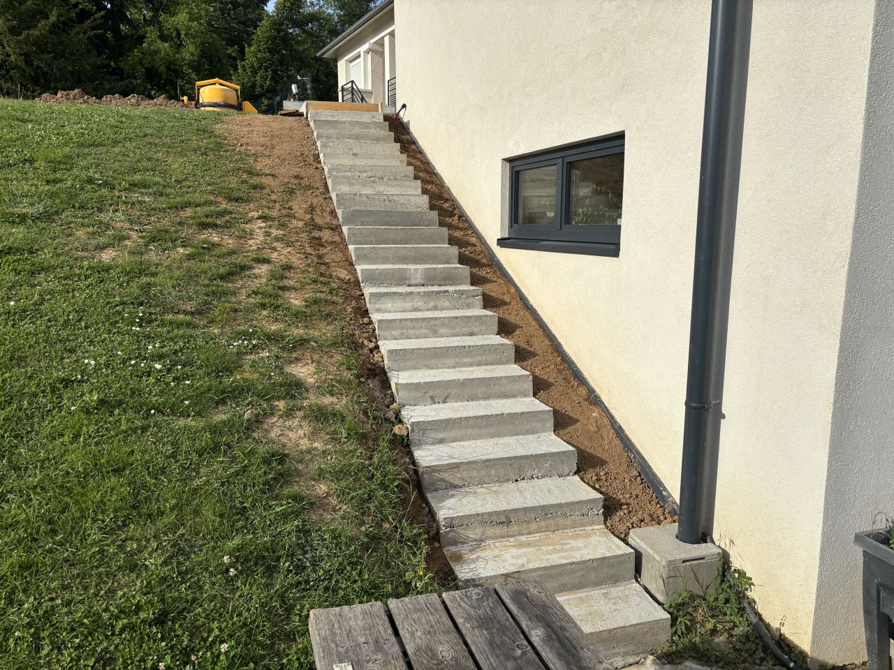 L'escalier décoffré