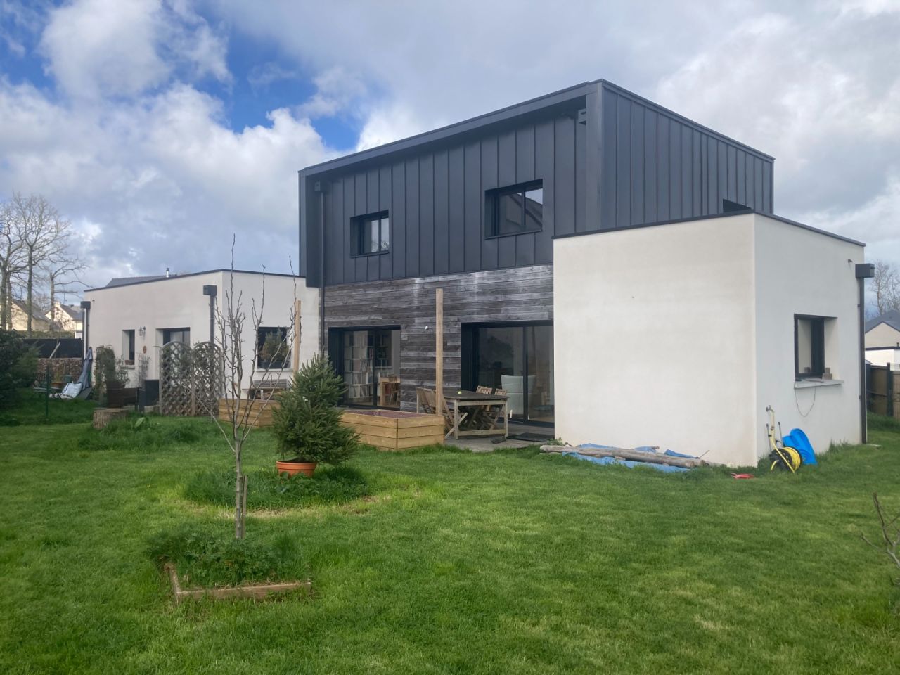 Maison avec baie vitre expo Sud-Ouest