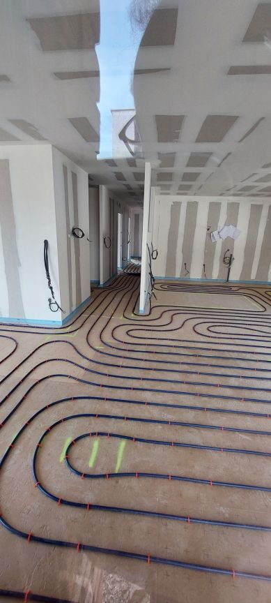 Isolant + rseau PER BAO pour plancher chauffant