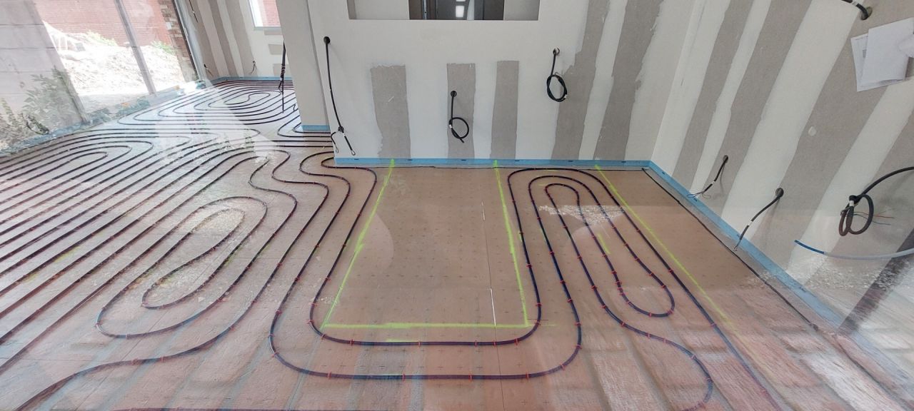 Isolant + rseau PER BAO pour plancher chauffant