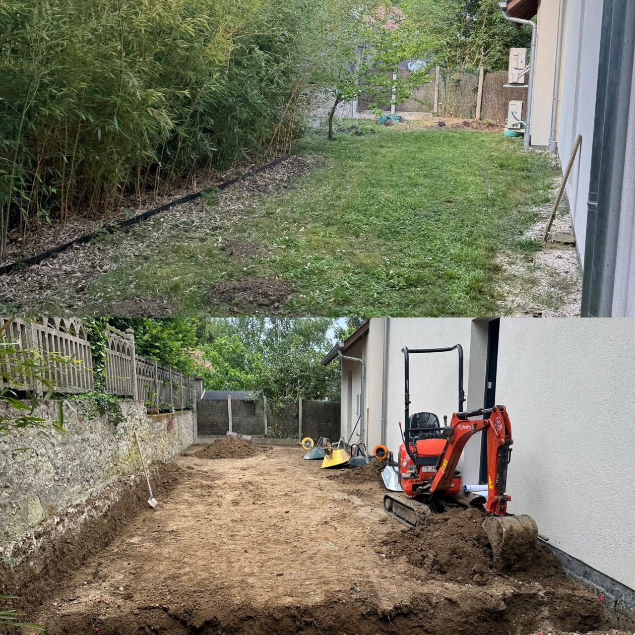 Dbut des travaux de terrassement - ouverture du chantier