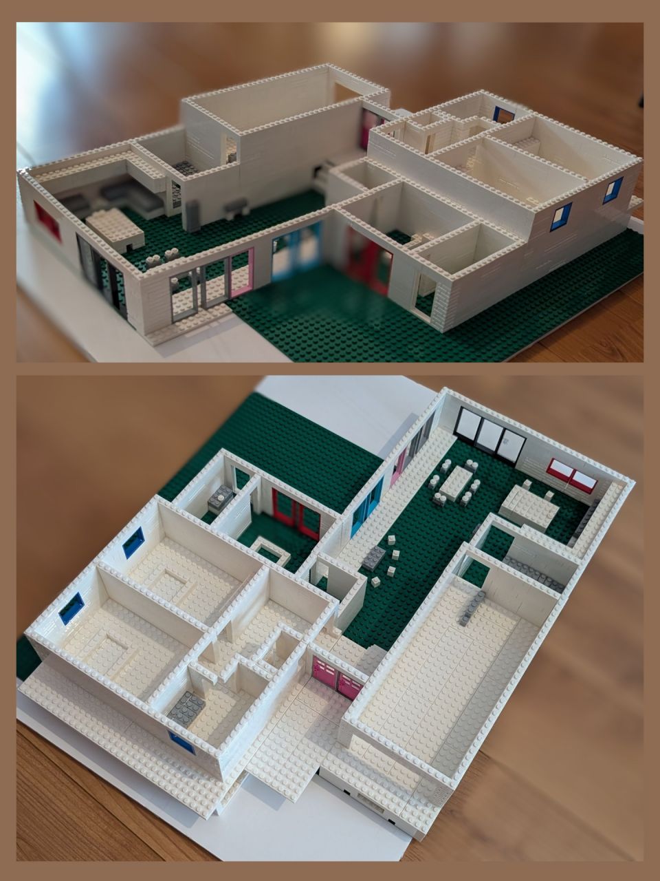 Bonjour 
<br />
Les plans en 2D et aussi en 3D sont importants, mais une maquette relle peut aussi avoir son  utilit. J'avais un stock de Lego de mes enfants et j'ai pu raliser une construction au 1/30eme pour tudier des modifications ventuelles.