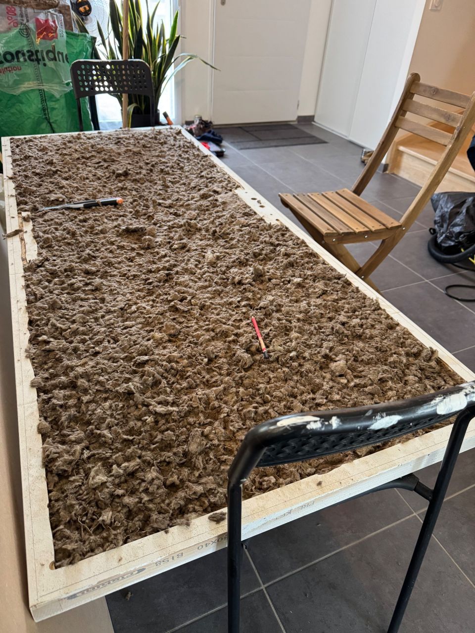 Remplissage de la porte