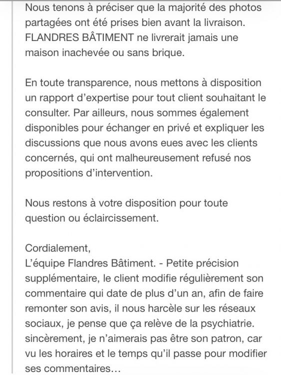 Réponse à l?avis Google