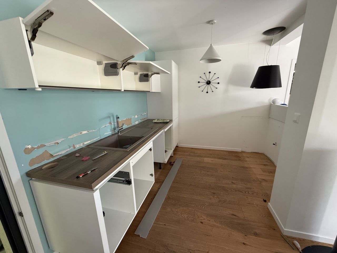 Cuisine en cours de d�montage