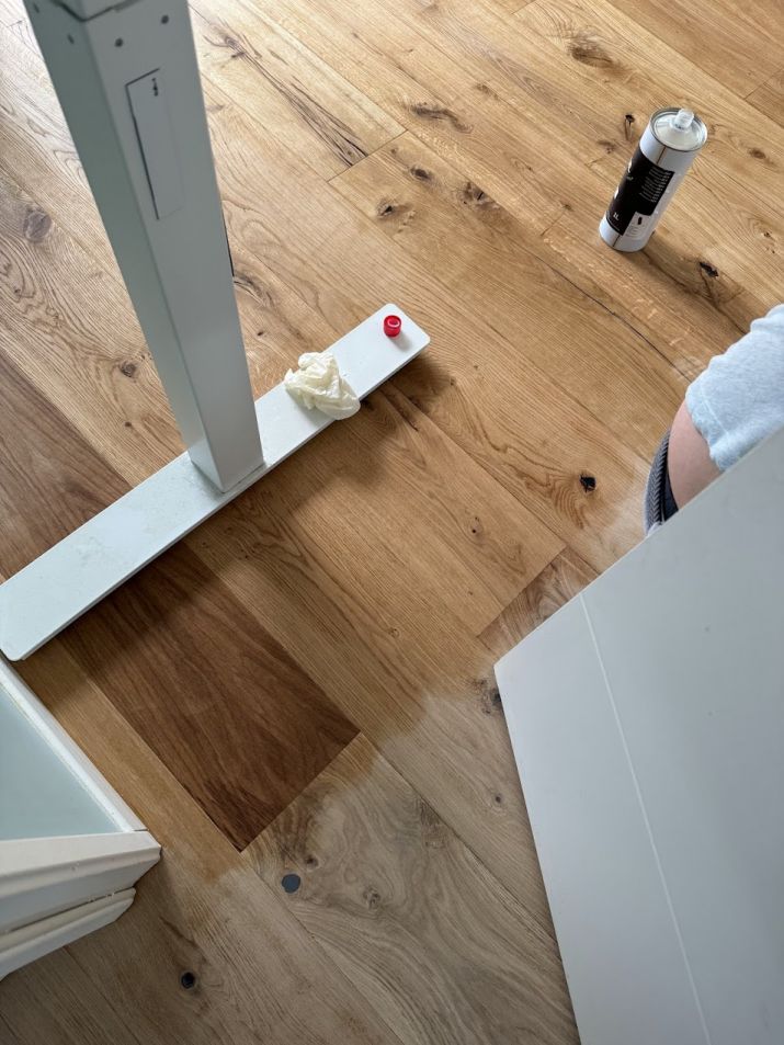 Application de l'huile