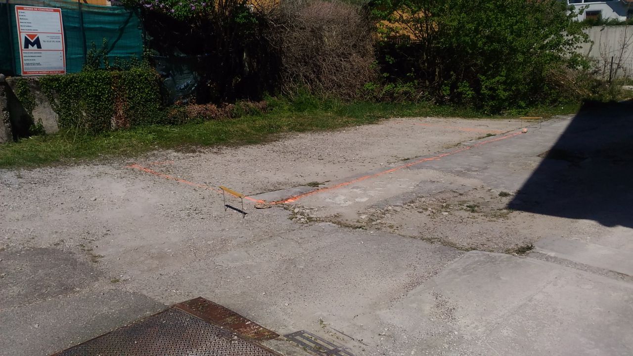 Implantation du garage.