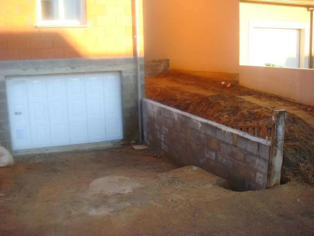 Mur de soutènement garage (droite)