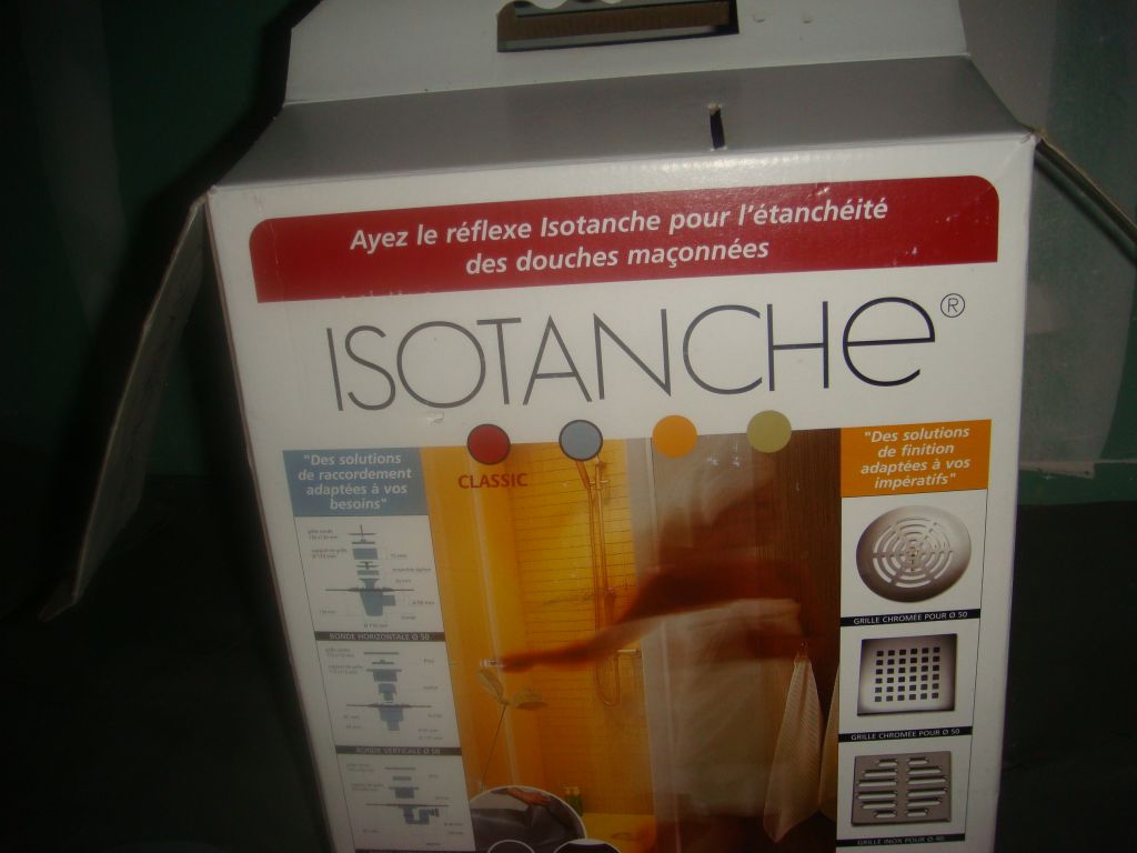 Étanchéité pour douche à l'italienne