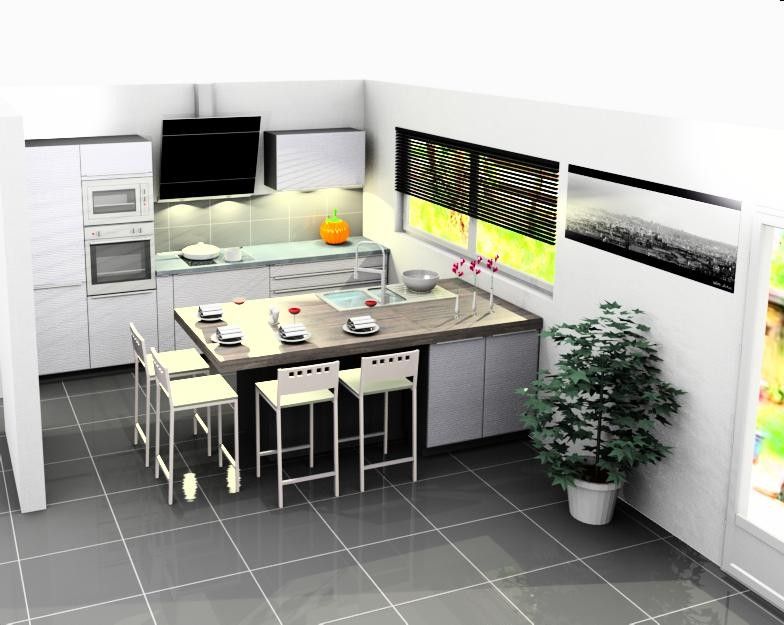 Perspective de la cuisine