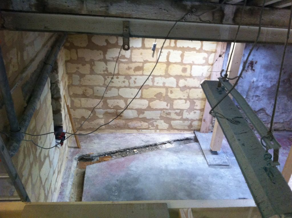 Vue de la SDB sur la future terrasse...