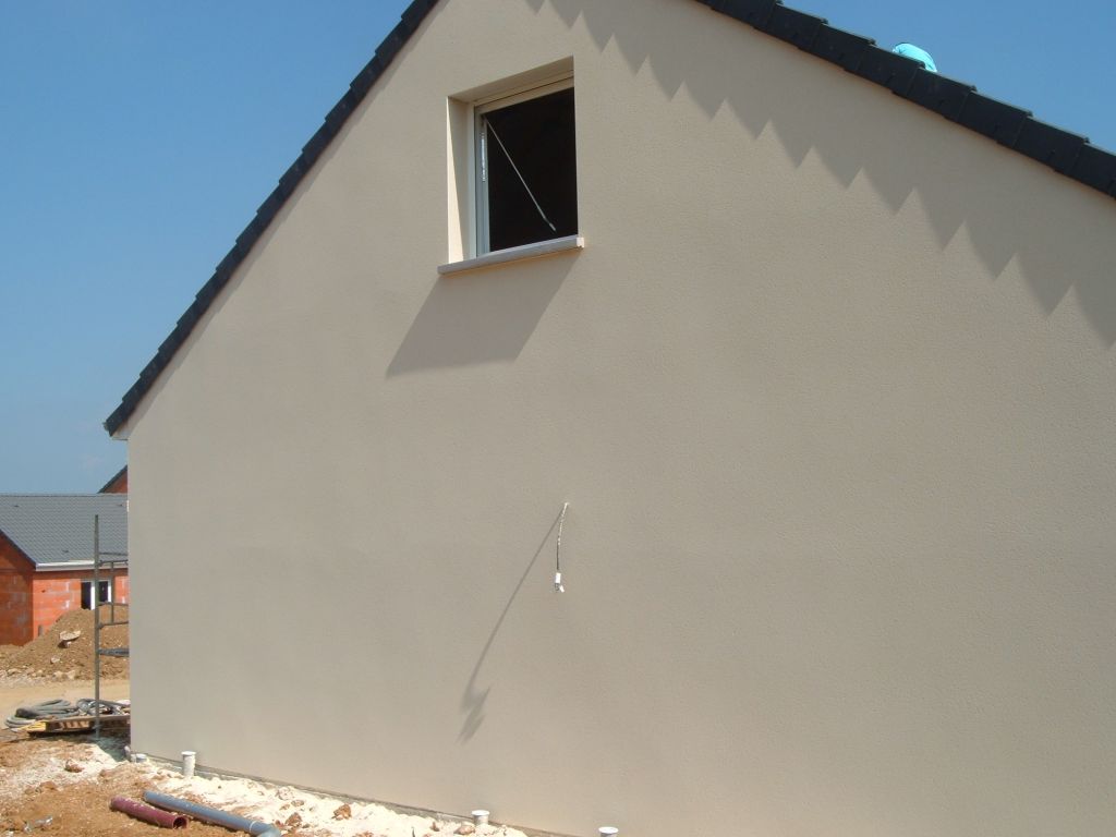 Enduit facade Ouest .