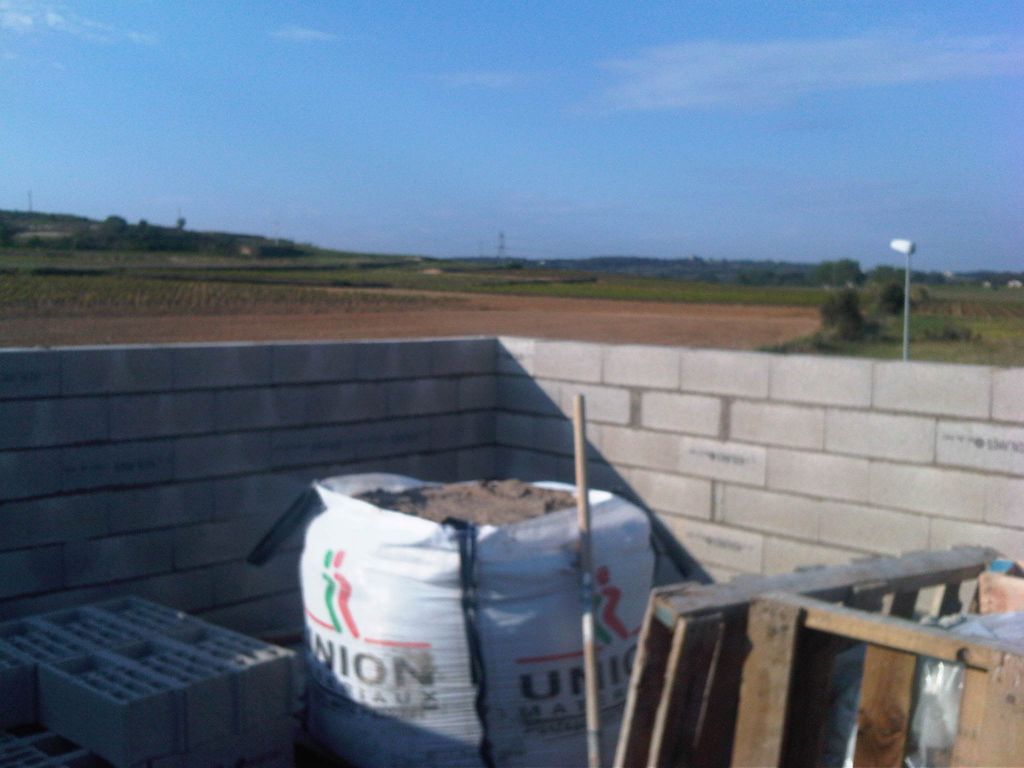 Elevation des murs de l'étage